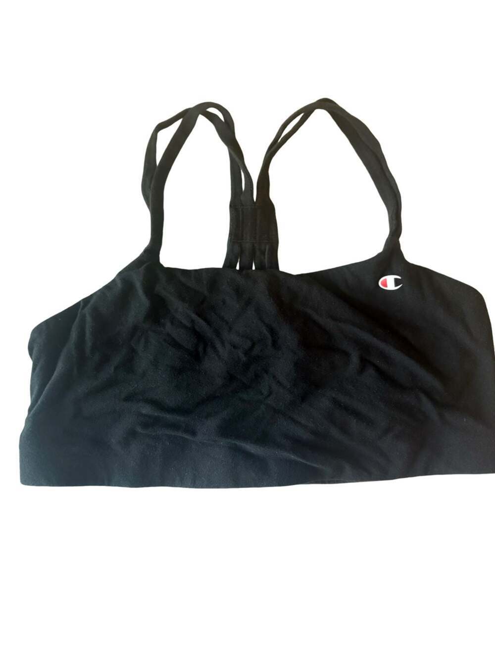 Champion Authentic Strappy Sports Bra, Black